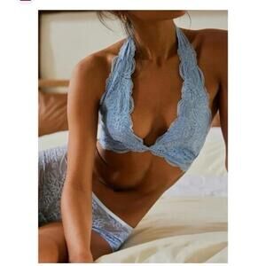 Free People Last Dance Lace Halter Bralette